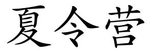 夏令营的解释