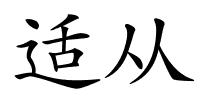 适从的解释