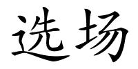 选场的解释