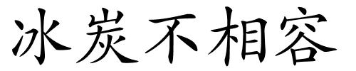 冰炭不相容的解释