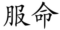 服命的解释