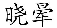 晓晕的解释