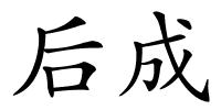 后成的解释