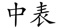 中表的解释
