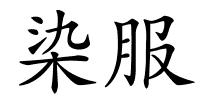 染服的解释