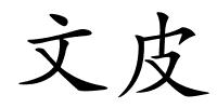 文皮的解释