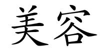 美容的解释