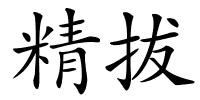 精拔的解释