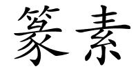 篆素的解释