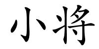 小将的解释