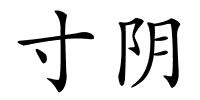 寸阴的解释