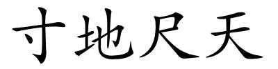 寸地尺天的解释