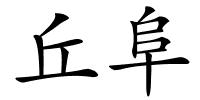 丘阜的解释