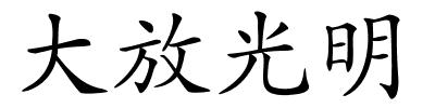大放光明的解释