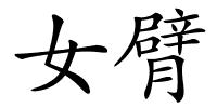 女臂的解释