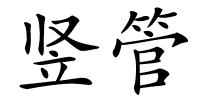 竖管的解释
