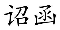 诏函的解释