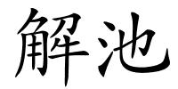 解池的解释