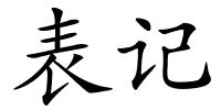 表记的解释