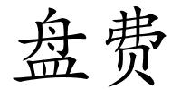 盘费的解释