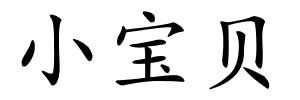 小宝贝的解释