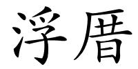 浮厝的解释