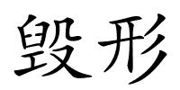 毁形的解释