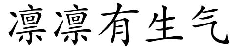 凛凛有生气的解释