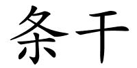 条干的解释