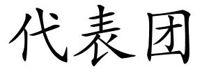代表团的解释