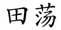 田荡的解释