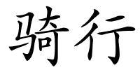 骑行的解释