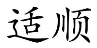 适顺的解释