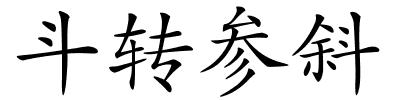 斗转参斜的解释