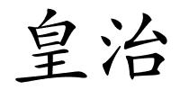 皇治的解释