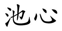 池心的解释