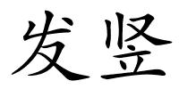 发竖的解释