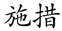 施措的解释