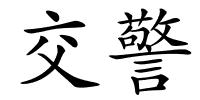 交警的解释