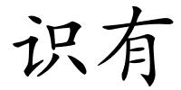 识有的解释