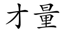 才量的解释