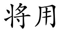 将用的解释