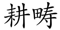 耕畴的解释