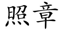 照章的解释