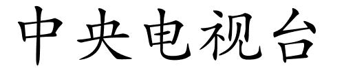 中央电视台的解释