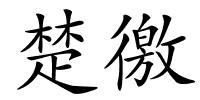 楚徼的解释