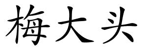 梅大头的解释