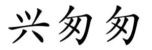 兴匆匆的解释