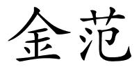 金范的解释