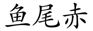 鱼尾赤的解释